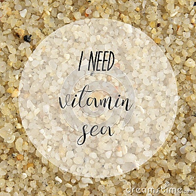 I need vitamin sea on gravel background Stock Photo