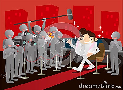 I am popular! Vector Illustration