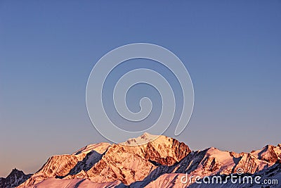 My mountain, my world, the Mont Blanc Stock Photo