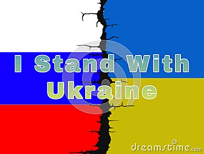 I Stand With Ukraine Editorial Stock Photo