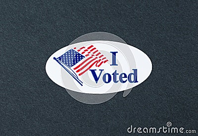 I Voted Stock Photo