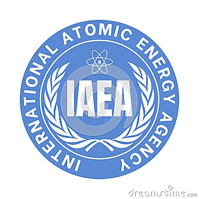 IAEA International atomic energy agency symbol Editorial Stock Photo