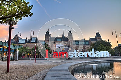 IAMSTERDAM museum Editorial Stock Photo