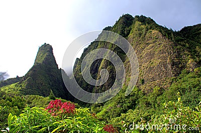 Iao Needle, Maui, Hawaii Stock Photo