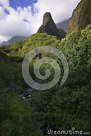 Iao Valley State Park, Maui, Hawaiian Islands Stock Photo