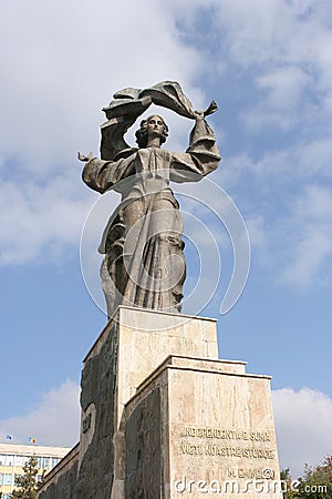 Iasi city statue Romania Stock Photo