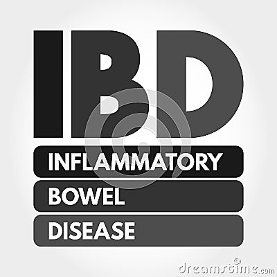 IBD - Inflammatory Bowel Disease acronym Stock Photo