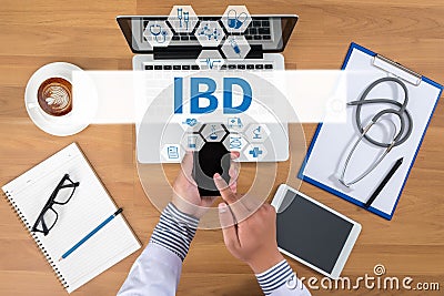 IBD - Inflammatory Bowel Disease. Medical Concept Stock Photo