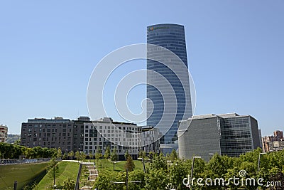 Iberdrola building at Bilbao Editorial Stock Photo