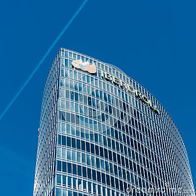 Iberdrola's main office building in Bilbao Editorial Stock Photo