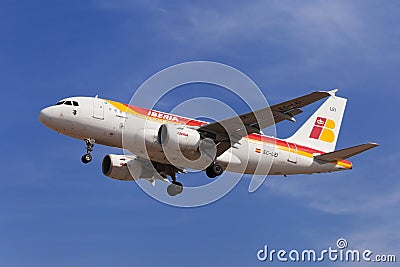 Iberia Airbus A319 Editorial Stock Photo