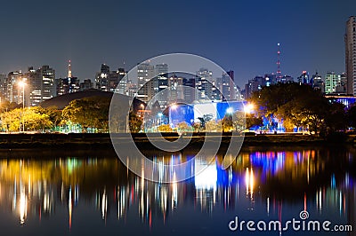 Ibirapuera Park - Sao Paulo Editorial Stock Photo