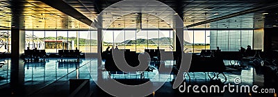 Ibiza airport lounge Editorial Stock Photo