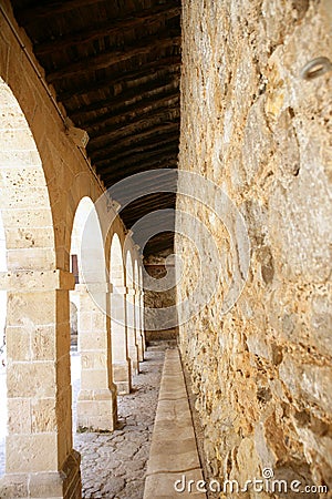 Ibiza island Mediterranean ancient castle Stock Photo