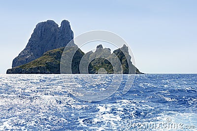 Ibiza mediterranean island blue seascape Stock Photo