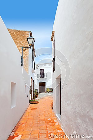 Ibiza Sant Josep de sa Talaia San Jose street Stock Photo