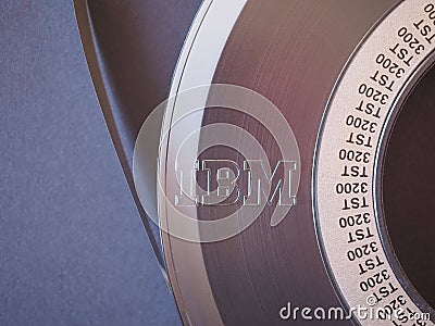 IBM reel tape Editorial Stock Photo