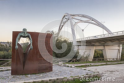 Ibn Abbas Firnas Bridge Memorial monument Editorial Stock Photo