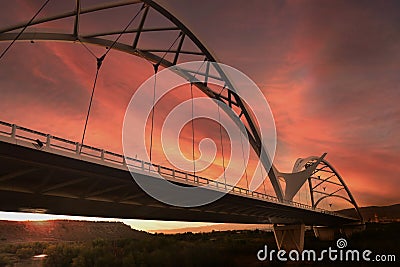 Ibn Firnas bridge at CÃ³rdoba Spain Stock Photo