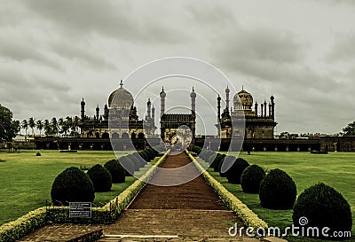 Ibrahim Rouza, Bijapur Stock Photo