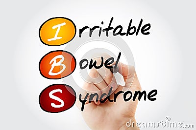 IBS - Irritable Bowel Syndrome, acronym Stock Photo