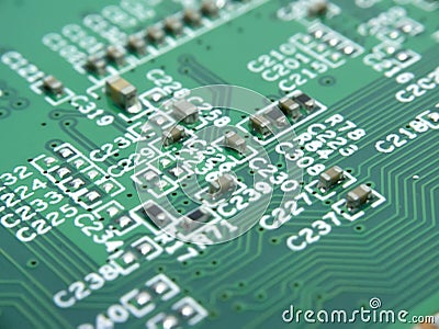 IC board and the chipsets Stock Photo