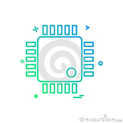 IC icon design vector Vector Illustration