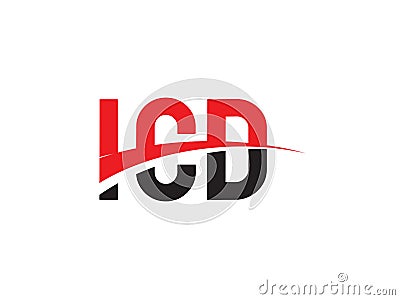 ICD Letter Initial Logo Design Vector Illustration Vector Illustration