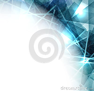 Ice abstract background with lines texture of the frosty surface Stock Photo