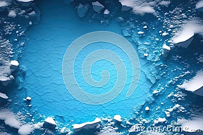 ice background cracks grunge blue texture wallpaper Stock Photo