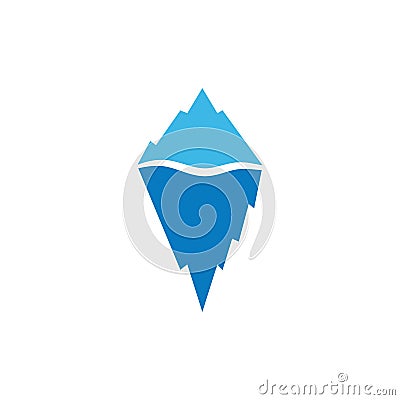 Ice Berg icon Vector Illustration design Logo Vector Illustration