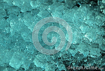 Ice blue crystals Stock Photo