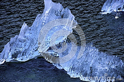Ice Burgs From The Sawyer Glacier Stock Photo