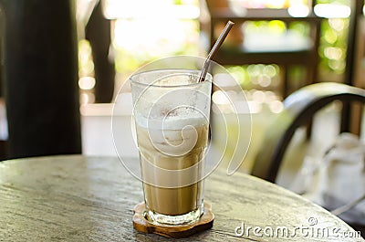 Ice cappuccino coffee Stock Photo