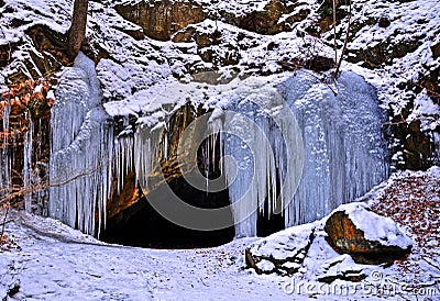 Ice cave Stock Photo