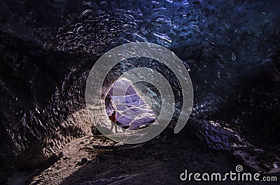 Ice cave Stock Photo