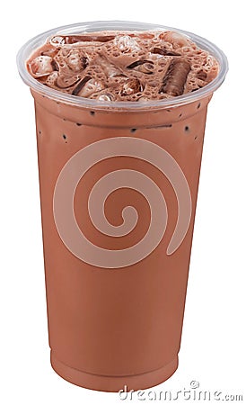 Ice chocolate Stock Photo