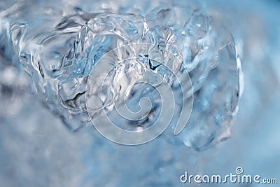 Ice closeup melting Stock Photo