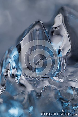 Ice closeup melting Stock Photo