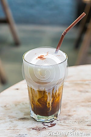 Ice coffee Stock Photo