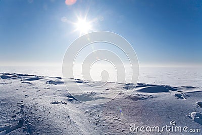 Ice cold desert Stock Photo