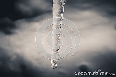 Ice column at Jade dragon snow mountian Stock Photo