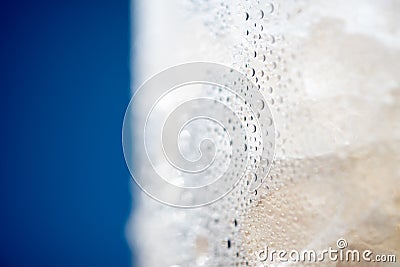 Ice Condensation Glass Stock Photo
