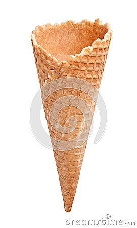 Ice cone waffle Stock Photo