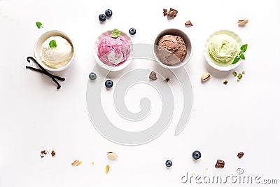 Ice Cream Assortment Stock Photo