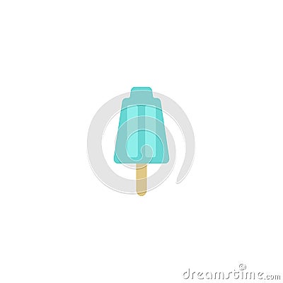 Ice cream. Blue ice cream. Summer sweets. Vector illustration. EPS 10. Vector Illustration