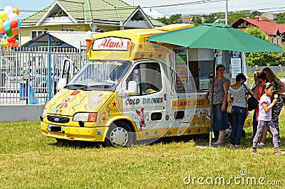 ICE cream car Editorial Stock Photo