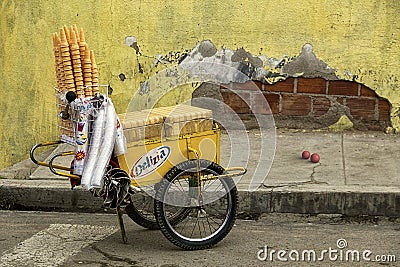 Ice Cream Cart Editorial Stock Photo