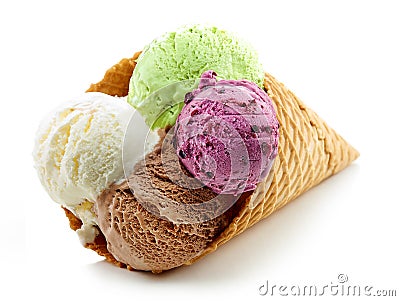 Ice cream cone Stock Photo