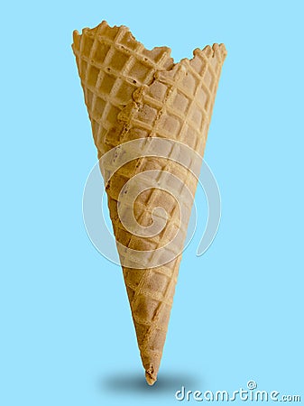 Ice cream cone - with paths Stock Photo